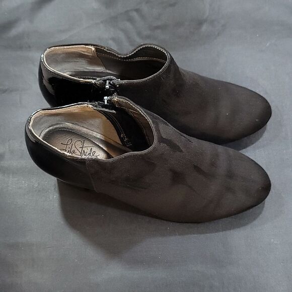 LIFE STRIDE BLOCK HEEL ALMOND TOE ZIP CLOSURE BOOTIE - Picture 6 of 15